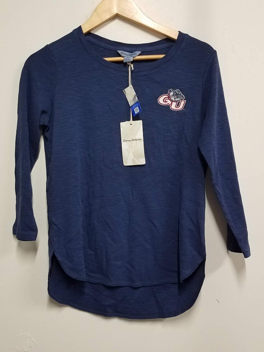 Tommy Bahama 3/4 Sleeve Shirt Womens Small Gonazaga University Zags 191-TW211247